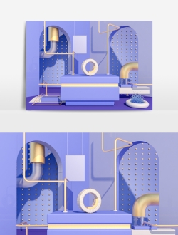 电商场景模型C4D工程文件25