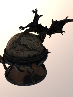 地球仪2c4d模型免费下载