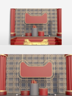 商场景模型C4D工程文件34