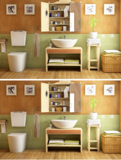 洗手间 洗漱台模型