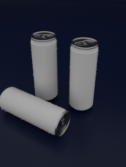 长圆形易拉罐c4d模型免费下载