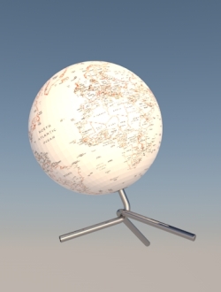地球仪3c4d模型免费下载