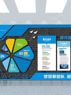 企业文化墙Ai格式免费下载