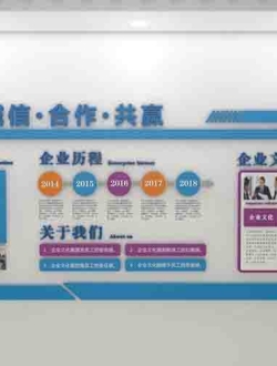 企业文化墙Ai格式免费下载