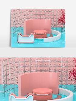 电商场景模型C4D工程文件32