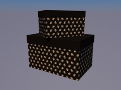 手提袋 收纳盒 纸箱  (2)c4d模型免费下载