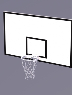 篮球球框c4d模型免费下载