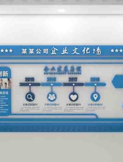 企业文化墙Ai格式免费下载