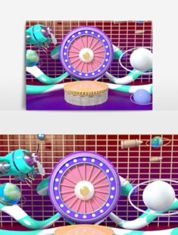 电商场景模型C4D工程文件28