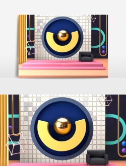 电商场景模型C4D工程文件23