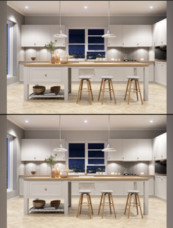 法式 厨房 +Octane渲染