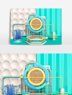 电商场景模型C4D工程文件26