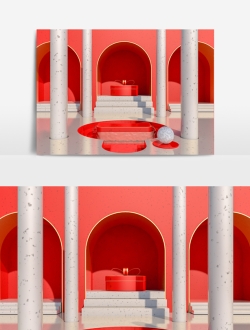 电商场景模型C4D工程文件33