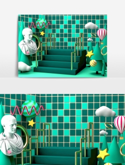 电商场景模型C4D工程文件22